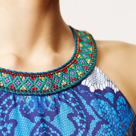 Ranna Gill Boteh Maxi Dress size 8 Anthropologie - Picture 3 of 11